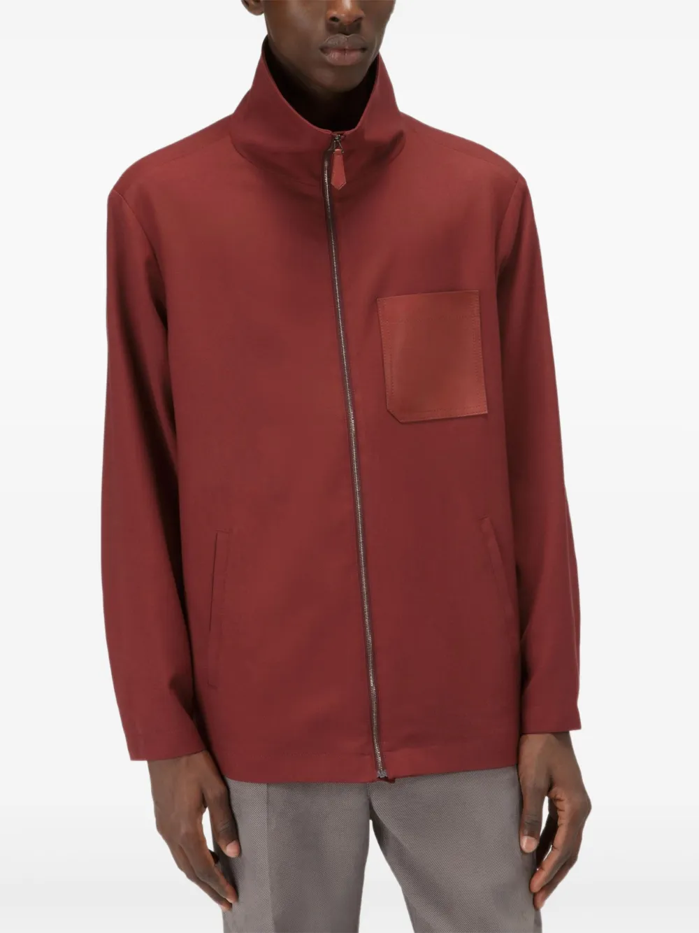 Bally Wollen jack Rood