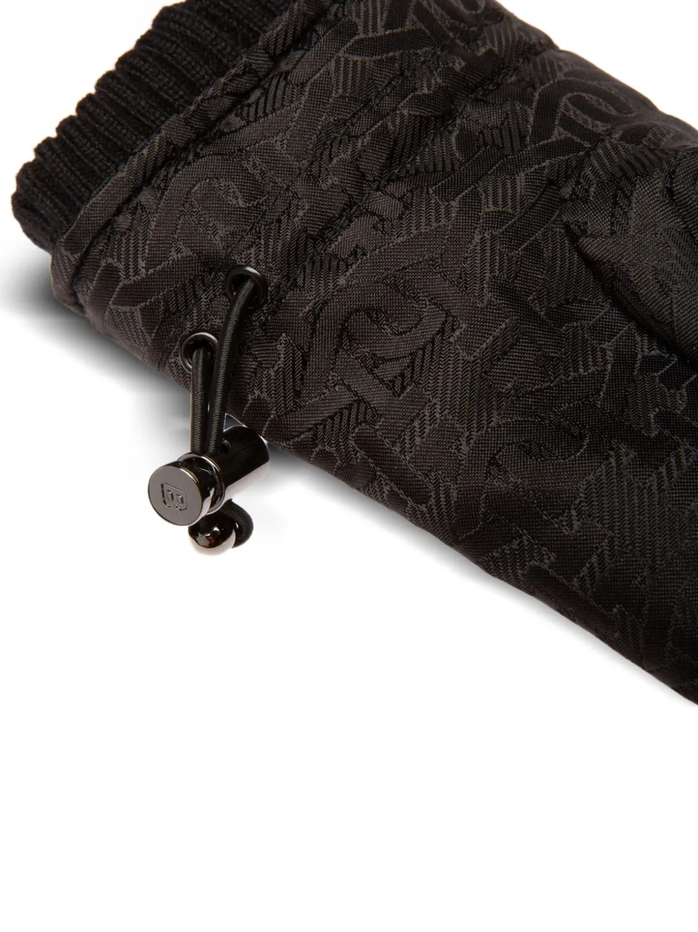 Bally Handschoenen met logopatroon Zwart