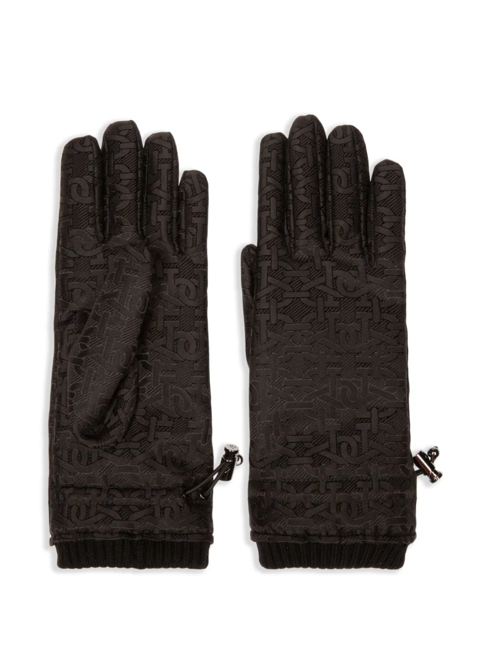 Bally Handschoenen met logopatroon Zwart