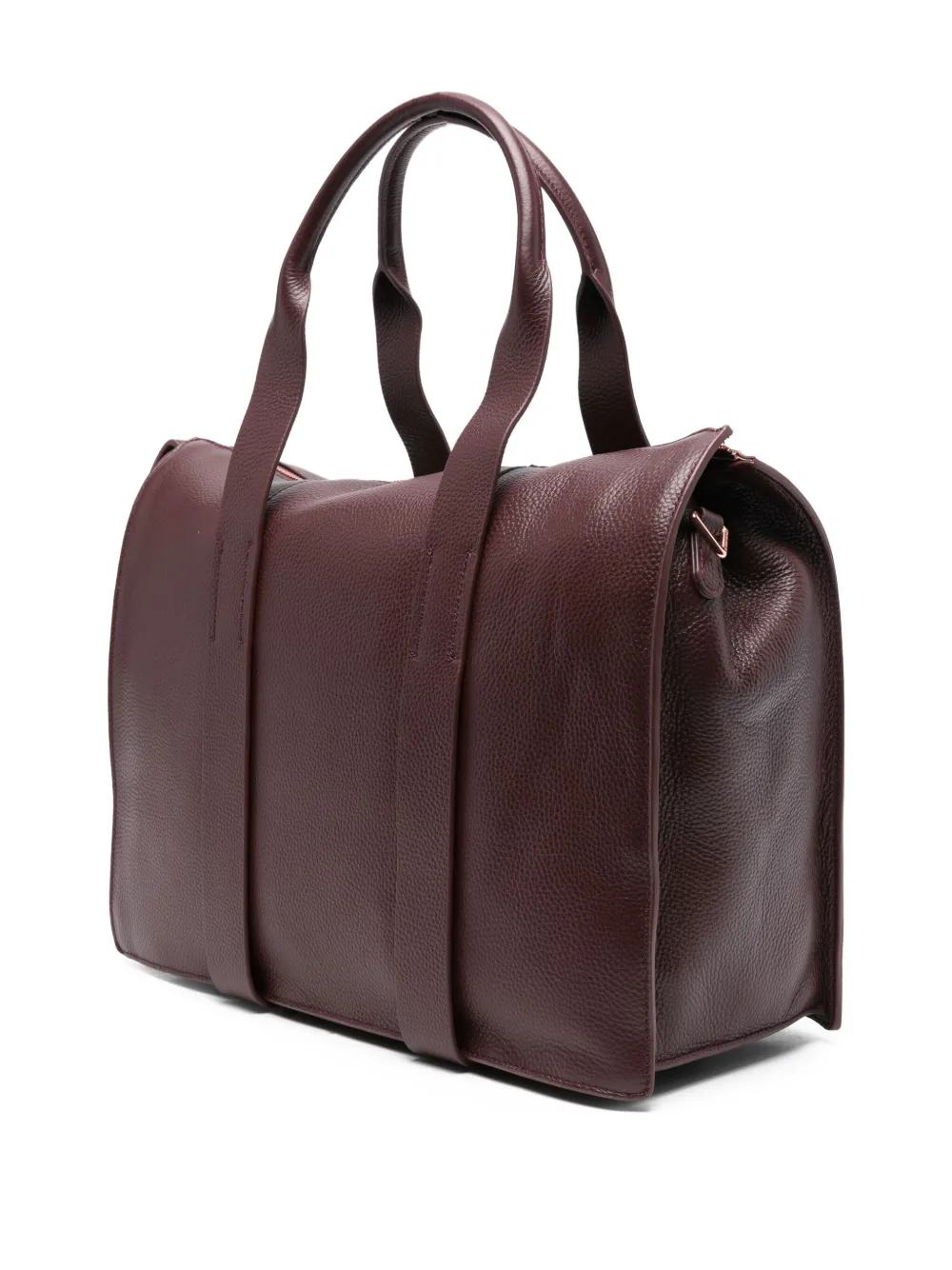 Alexander Smith Large Jane Leather Tote Bag In Burgundy