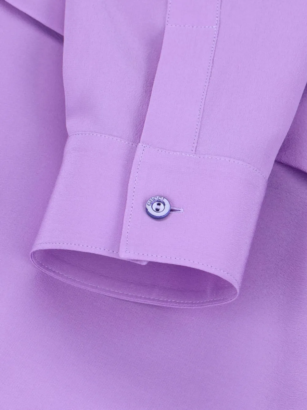 Gucci Gg Silk Shirt In Purple