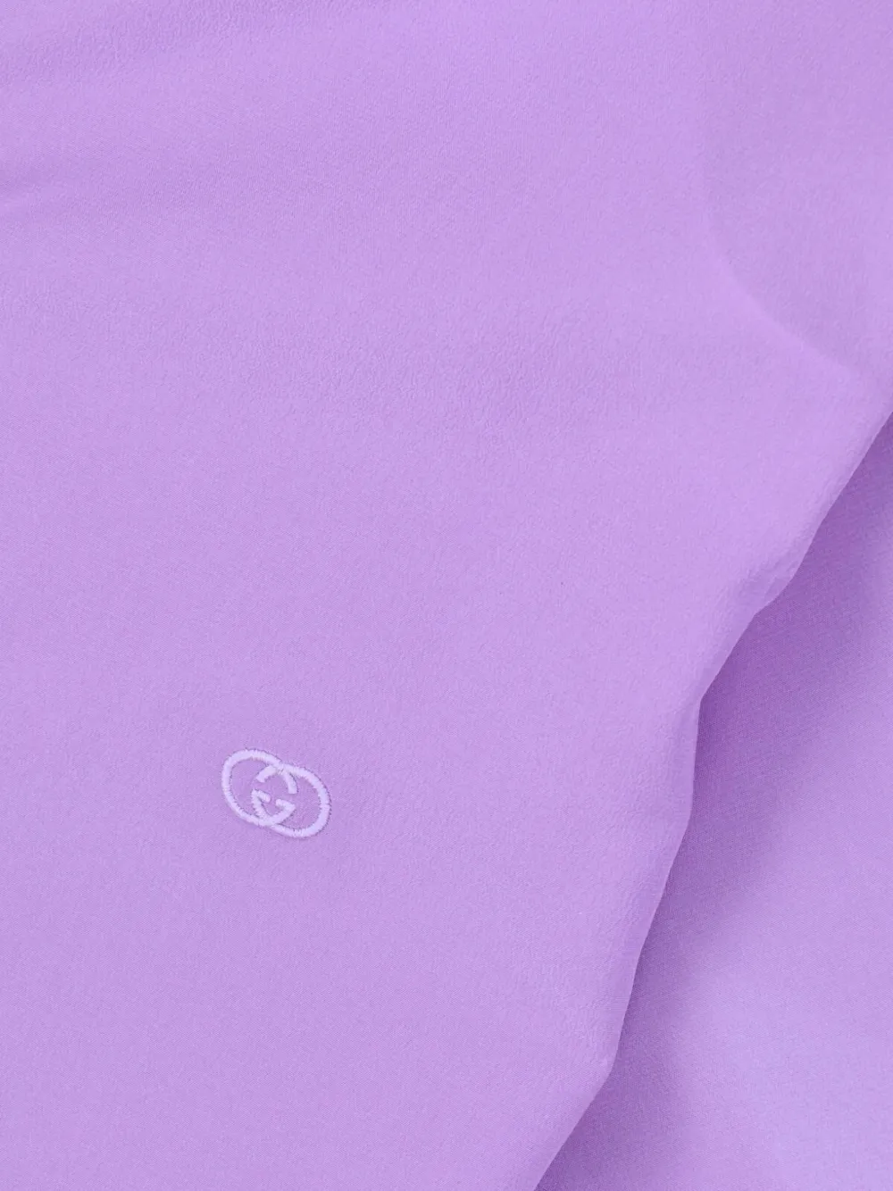 Gucci Gg Silk Shirt In Purple