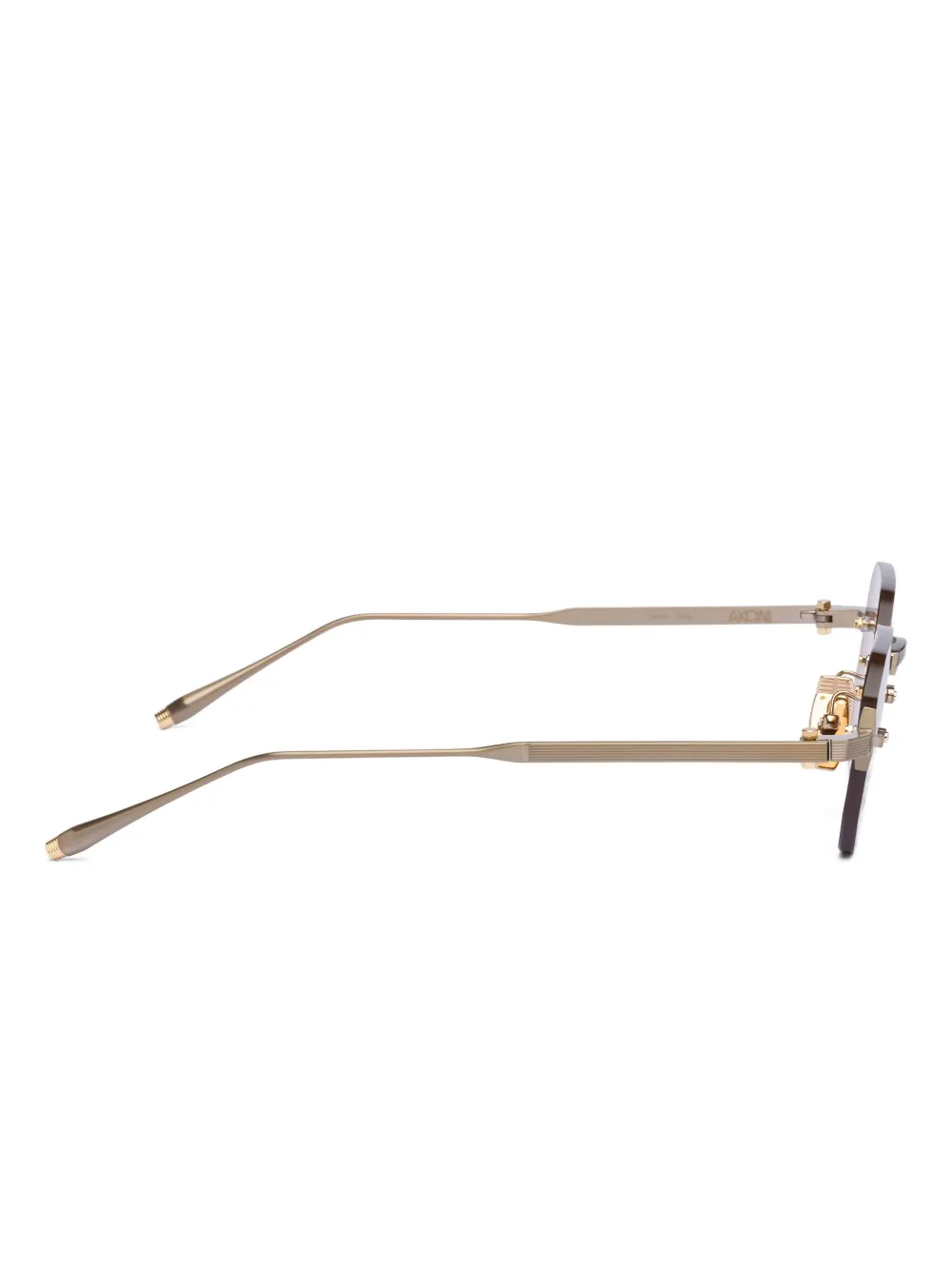 Akoni Juno Geometric Sunglasses In Brown