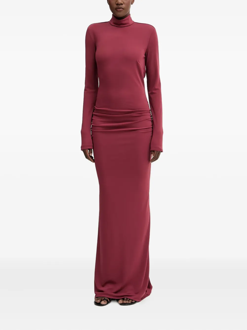 Aniye By open-back long sleeve maxi dress - Roze