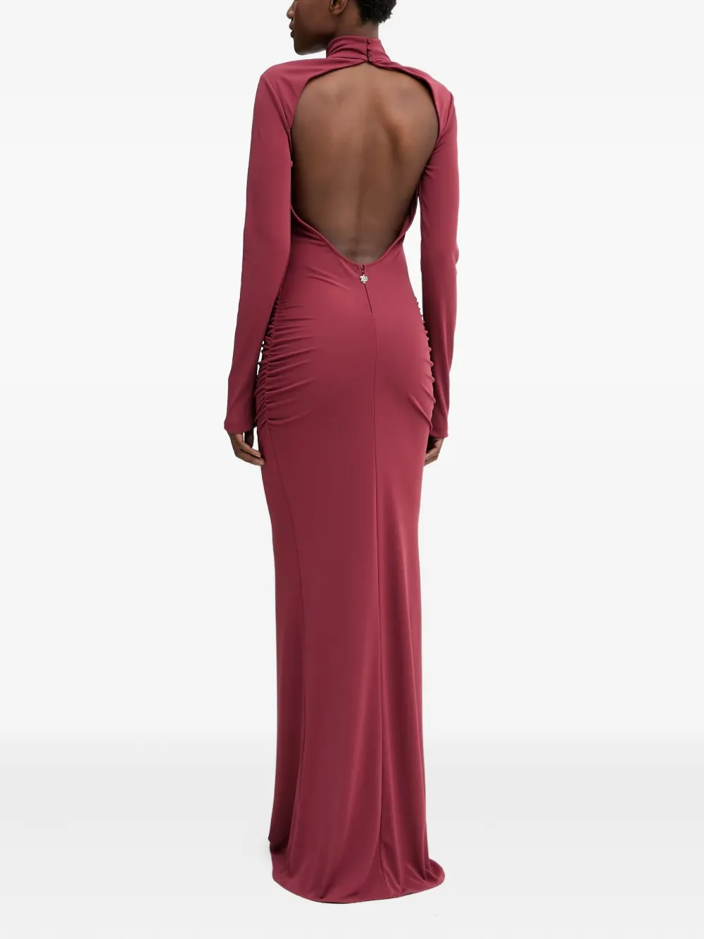 Aniye By Open-back Long Sleeve Maxi Dress In Pink