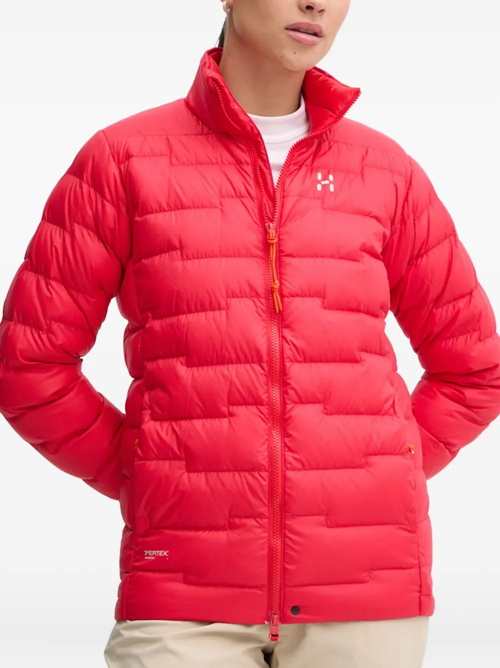Haglöfs ROC Flash Down zip-up jacket | Red | Image 1