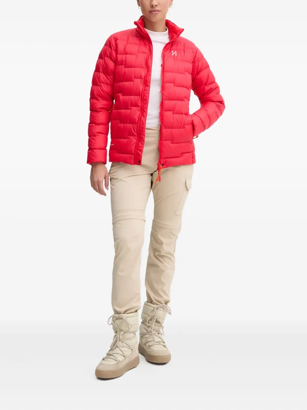 Haglöfs ROC Flash Down zip-up jacket - Rood
