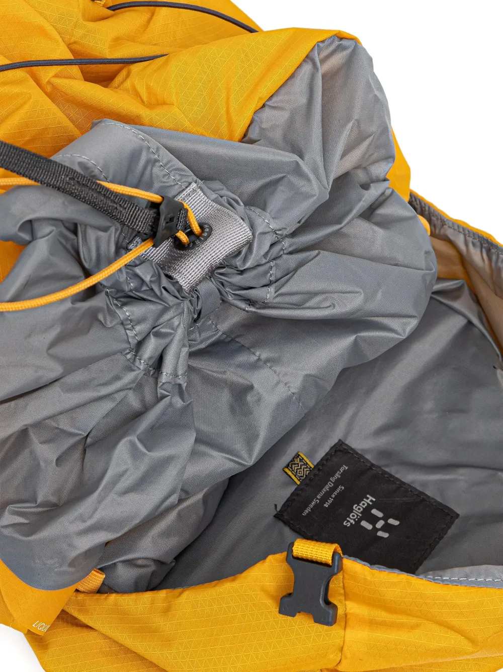 Haglöfs L.i.m 35 Drawstring Detail Backpack In Yellow