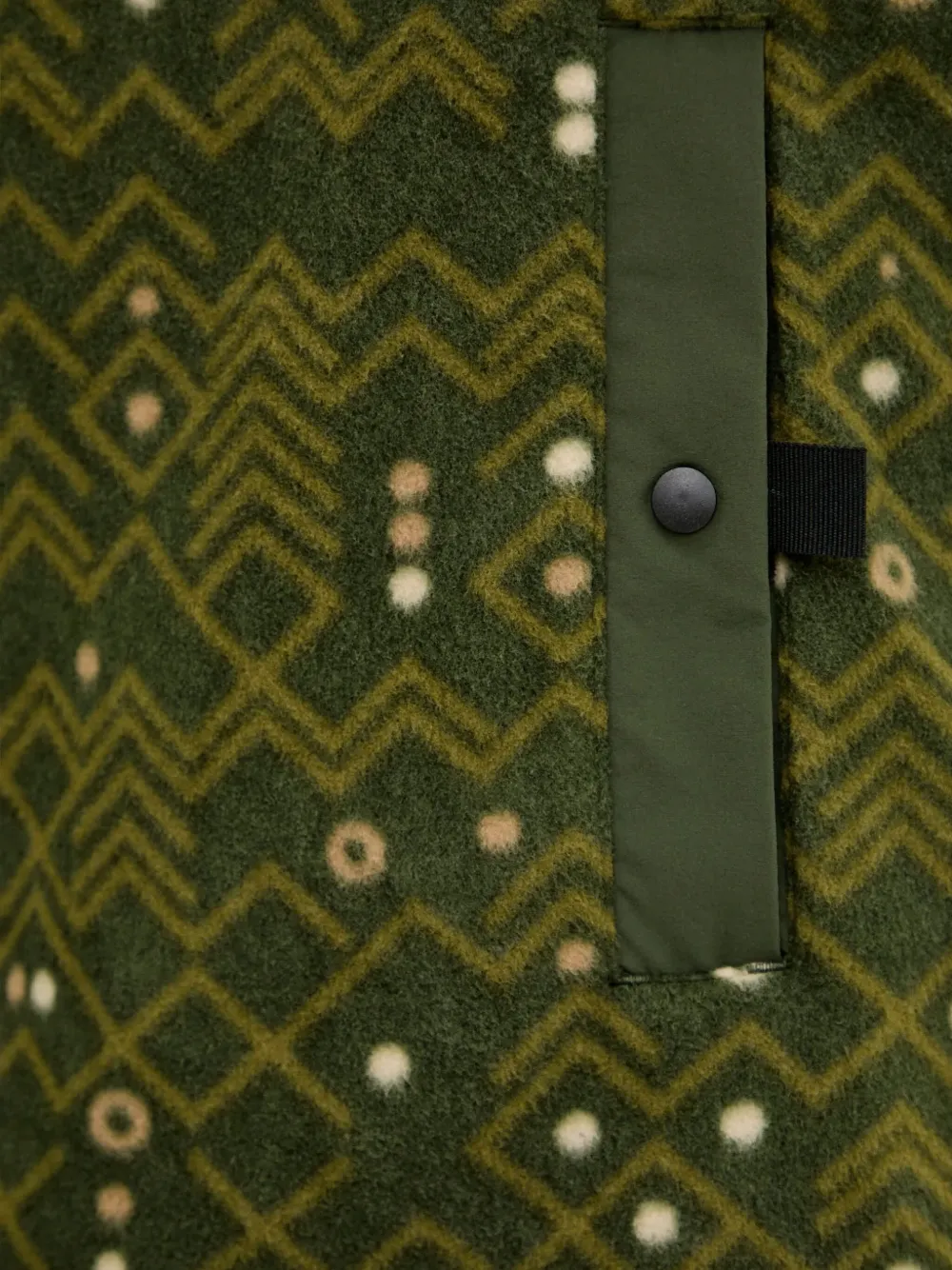 Haglöfs Mora Button-down Patterned Sweatshirt In Green