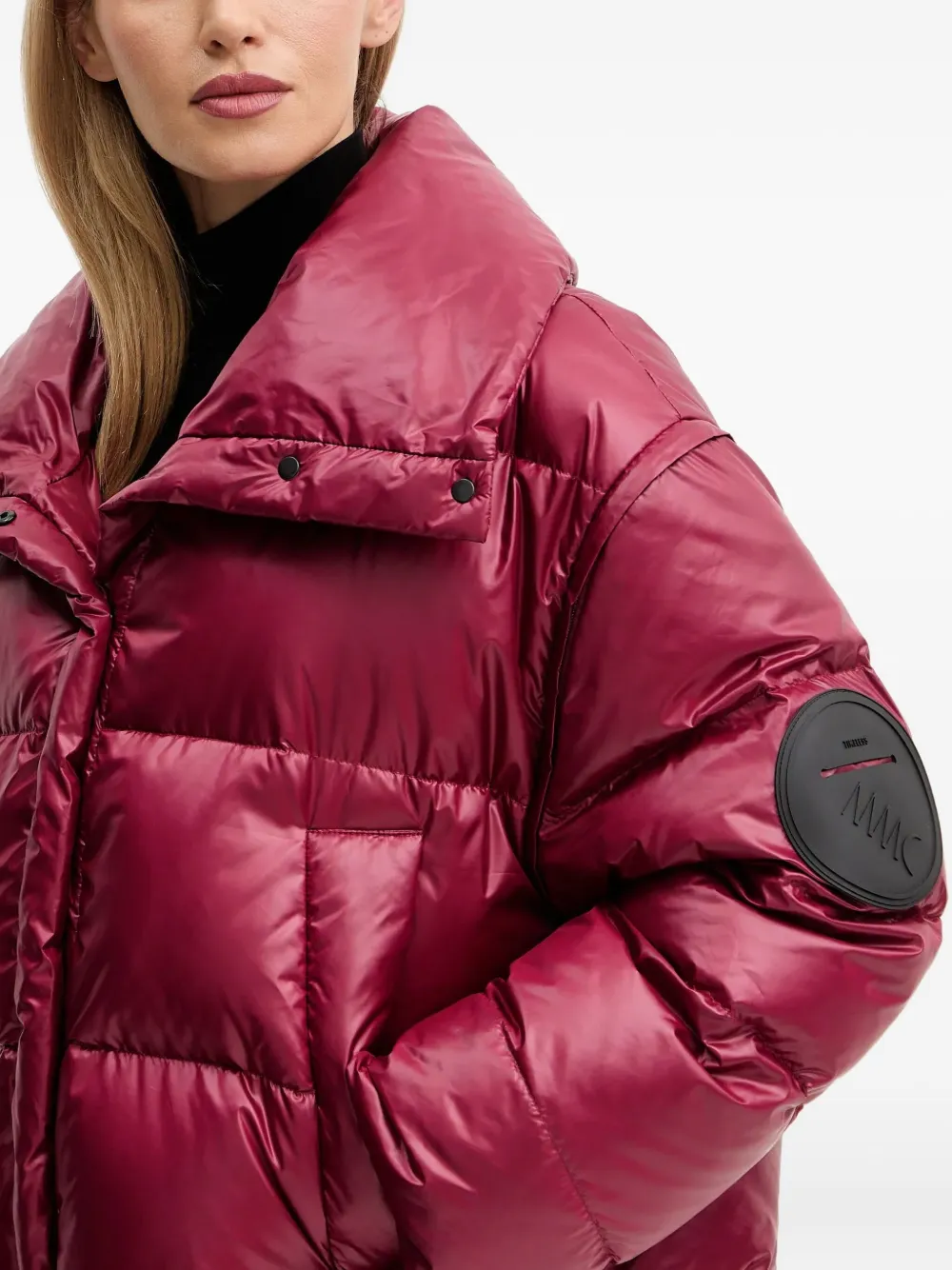 Mmc Studio Rafo Puffer Jacket In Purple
