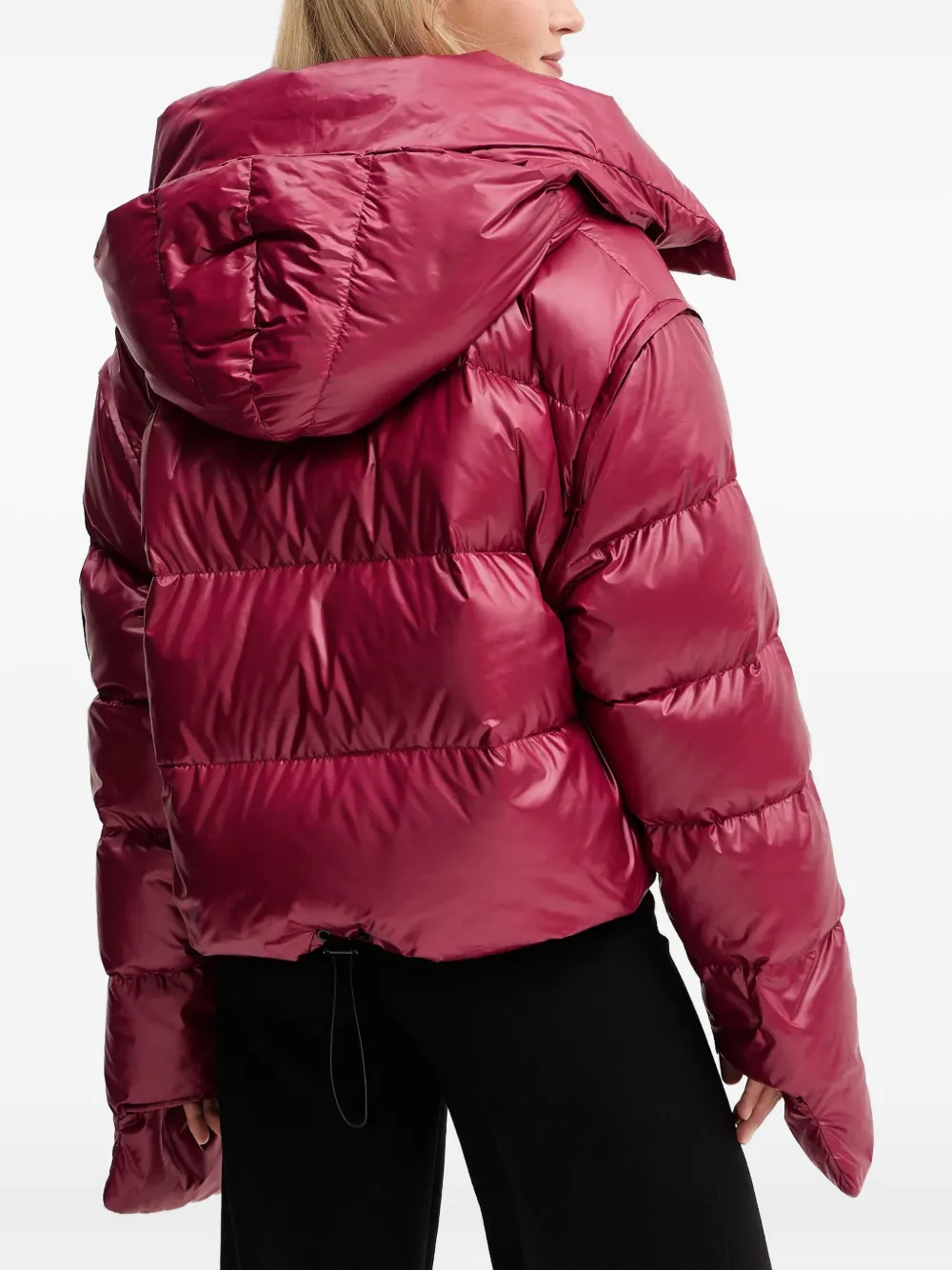Mmc Studio Rafo Puffer Jacket In Purple