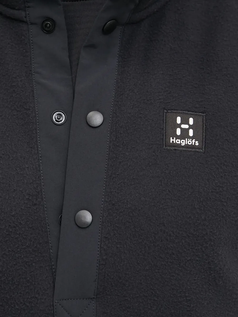Haglöfs Mora Half-buttoned Sweatshirt In Black