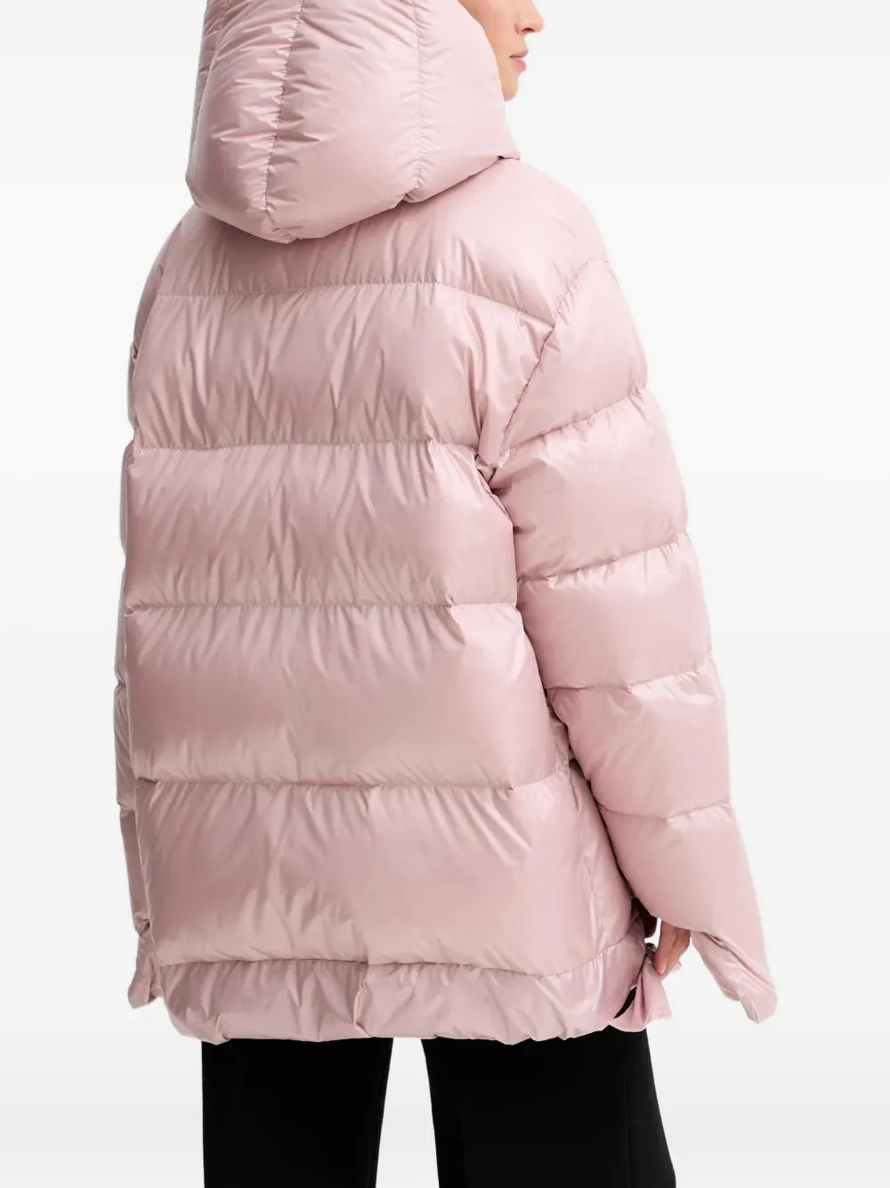 Mmc Studio Jesso Hooded Tie Jacket In Pink