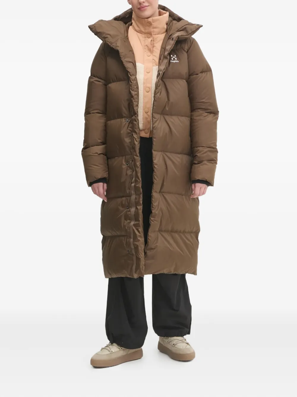 Haglöfs hooded padded coat - Bruin