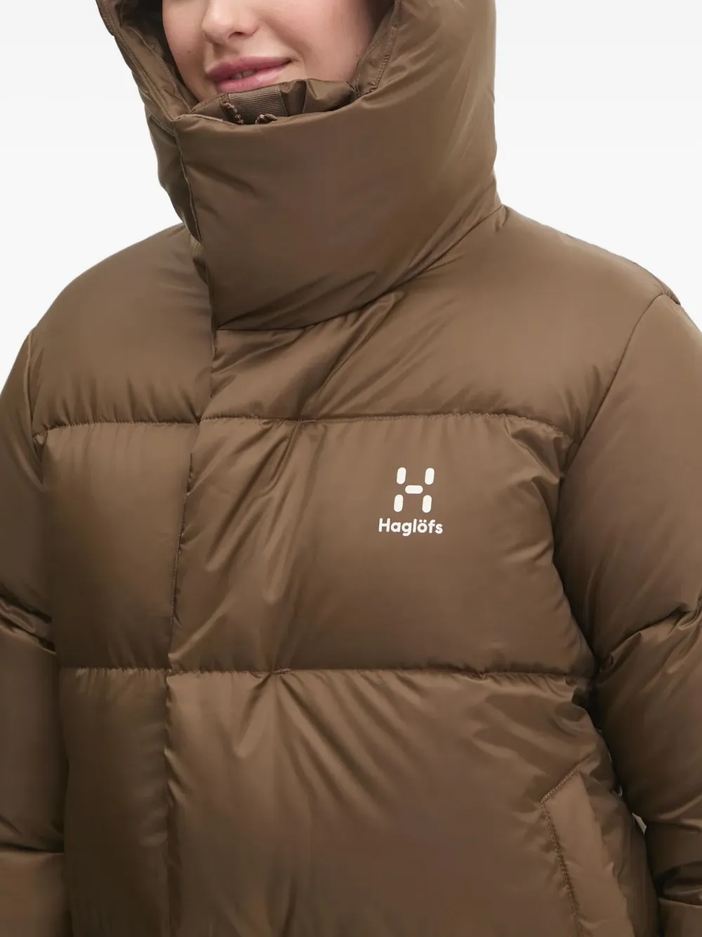 Haglöfs Hooded Padded Coat In Animal Print