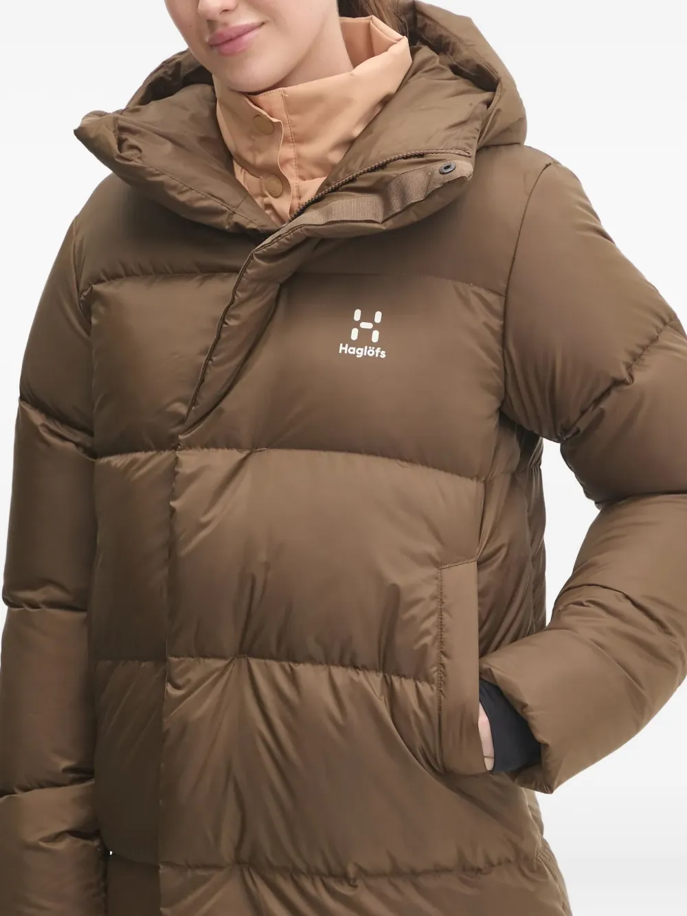 Haglöfs Hooded Padded Coat In Animal Print