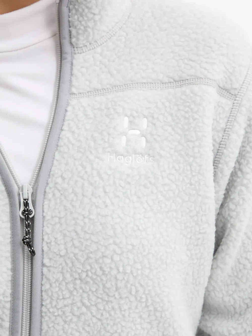 Haglöfs Mossa Pile Fleece-texture Jacket In Gray