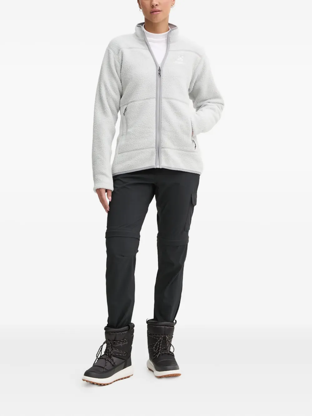 Haglöfs Mossa Pile fleece-texture jacket - Grijs