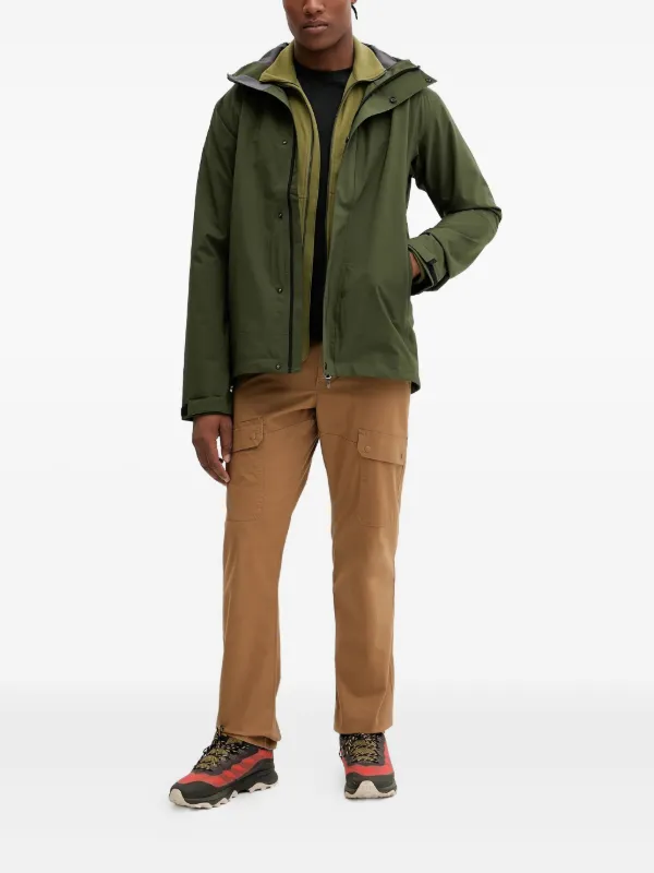 HAGLÖFS フード付きジャケット 緑 海外サイズ M Haglöfs Hooded logo-embroidered Jacket | Green | FARFETCH JO
