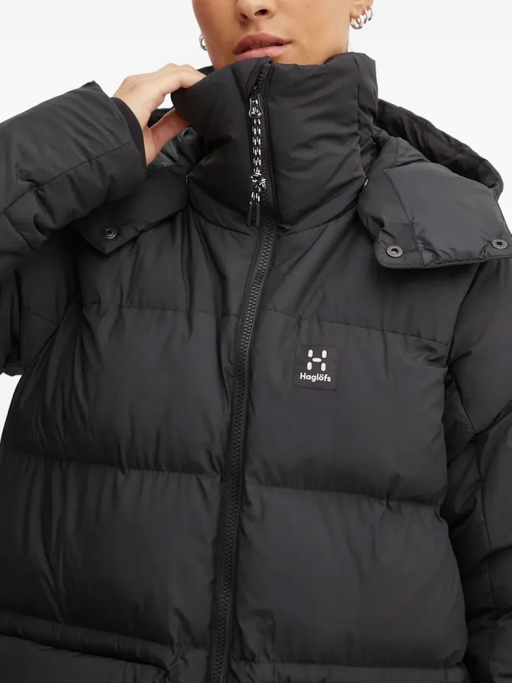 Haglöfs Furudal Mimic Hooded Coat In Black