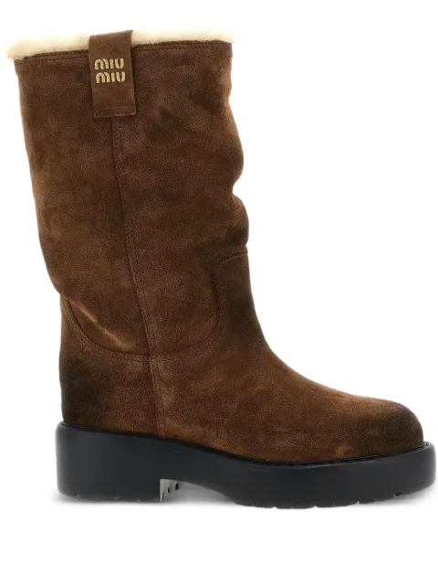 Miu Miu round-toe boots
