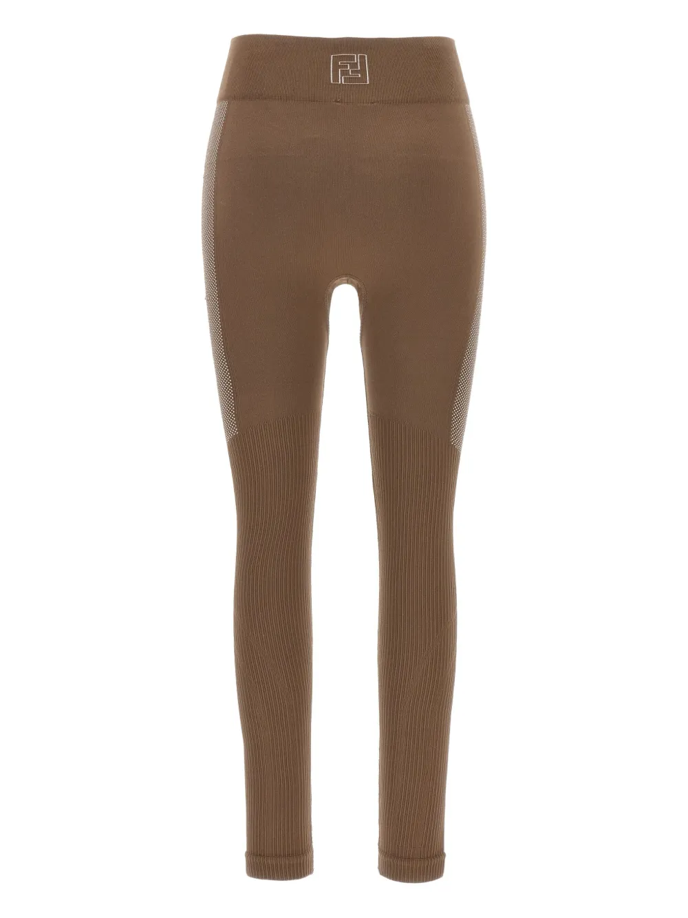 FENDI seamless logo-pattern leggings | Brown | Image 1