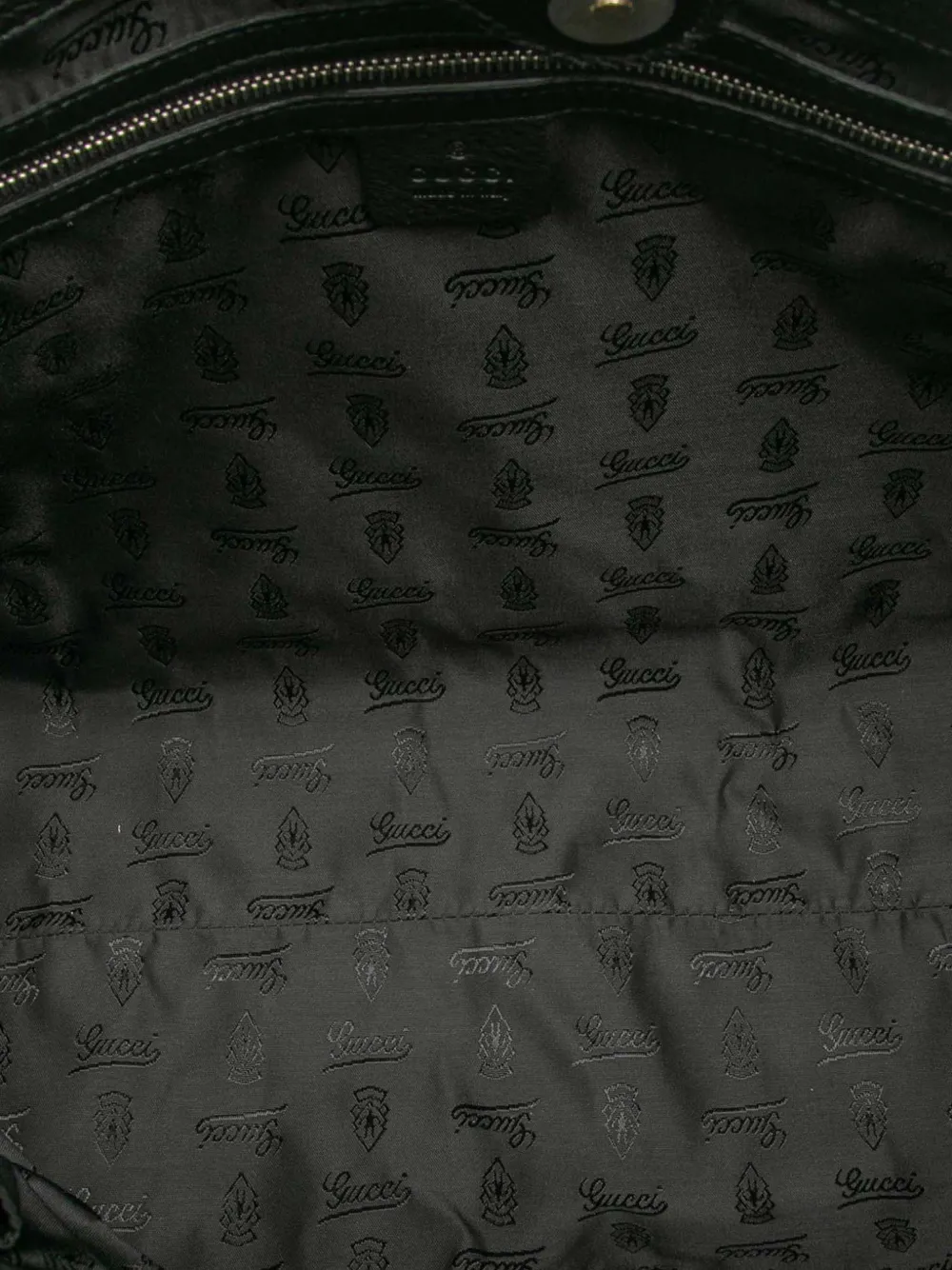 Pre-owned Gucci 2000-2015 Gg Neoprene Techno Tag Tote Bag In Black