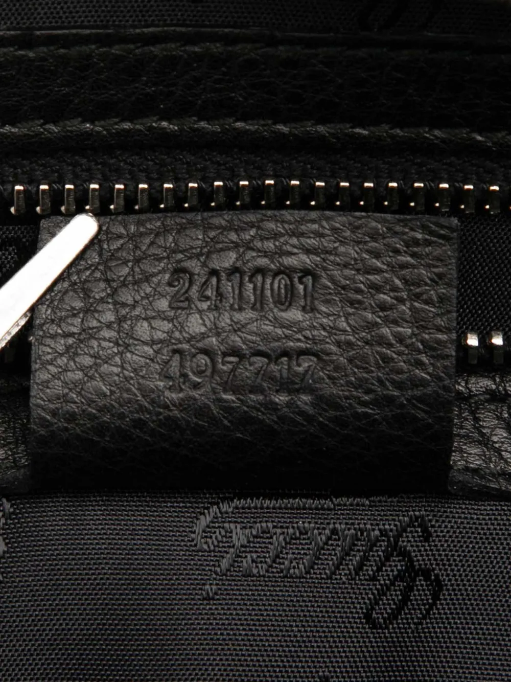 Pre-owned Gucci 2000-2015 Gg Neoprene Techno Tag Tote Bag In Black