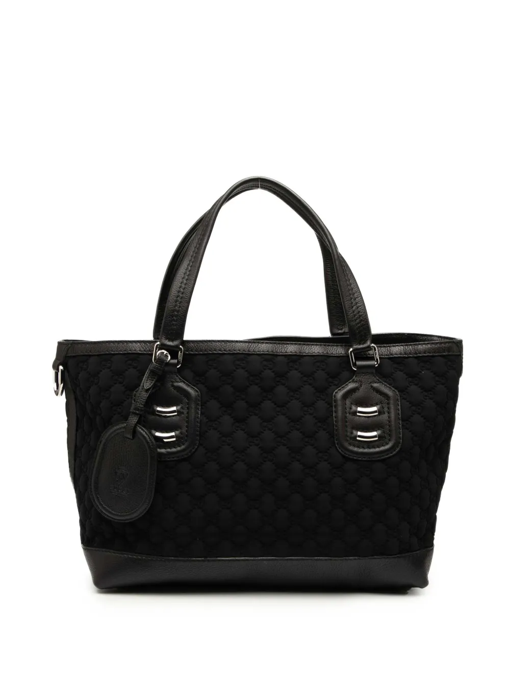 Gucci Pre-Owned 2000-2015 GGネオプレン テクノ タグ ハンドバッグ - ブラック