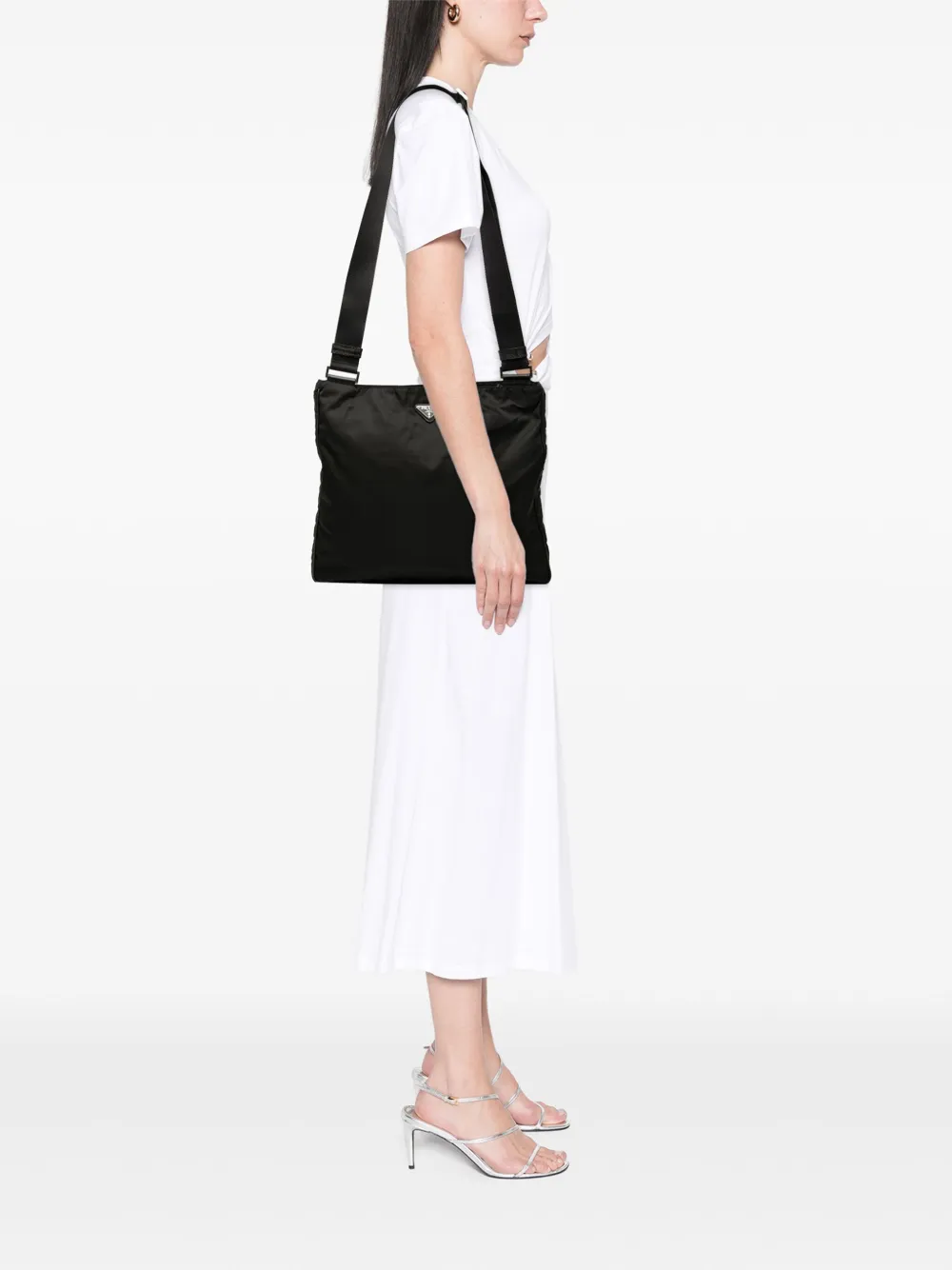 Prada Pre-Owned Borsa a tracolla in tessuto con zip 2013-2025 | Pre-owned | Image 2