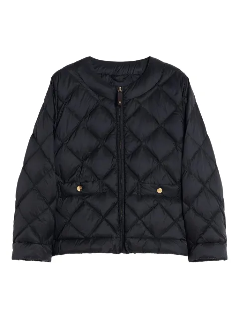 Max Mara quilted button-fastening jacket