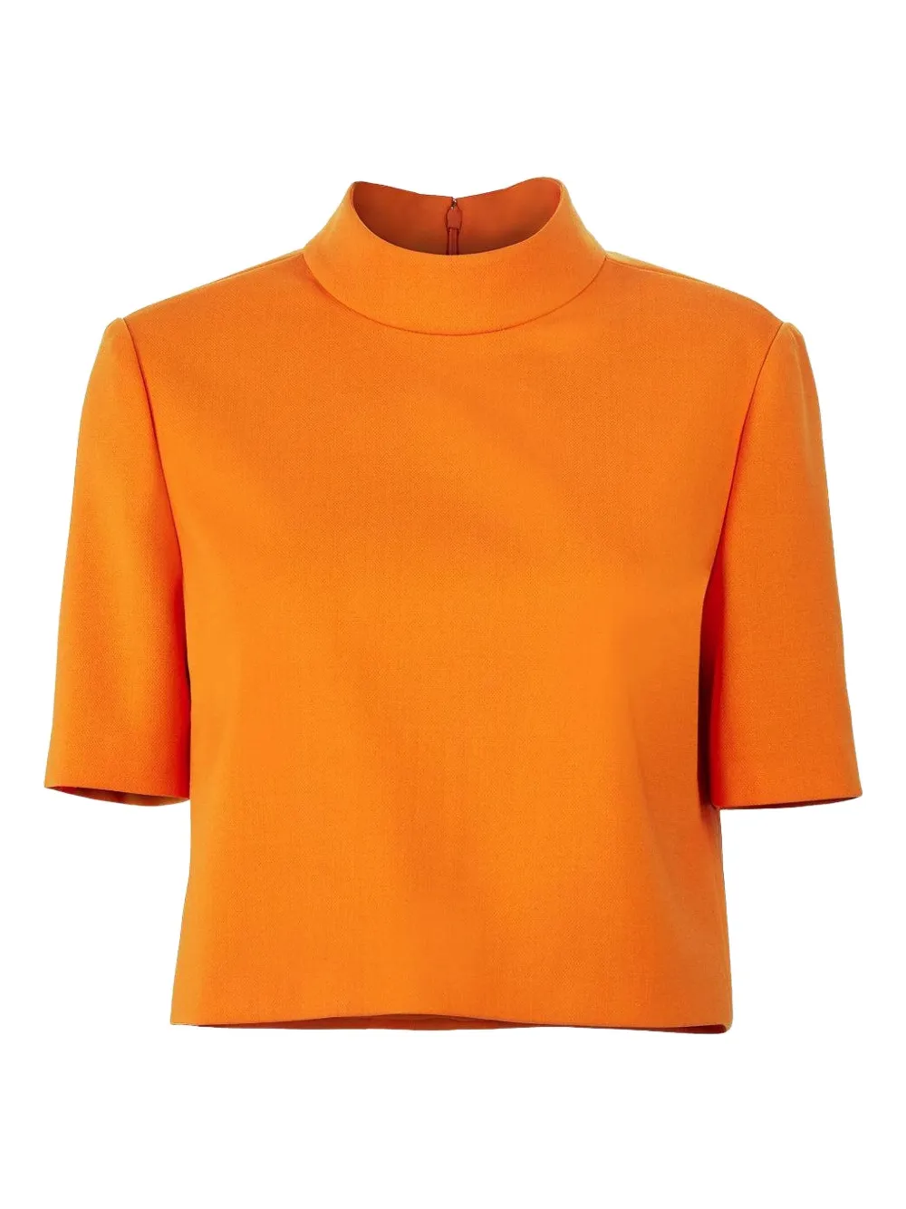 Carolina Herrera T-shirt con collo rialzato - Arancione