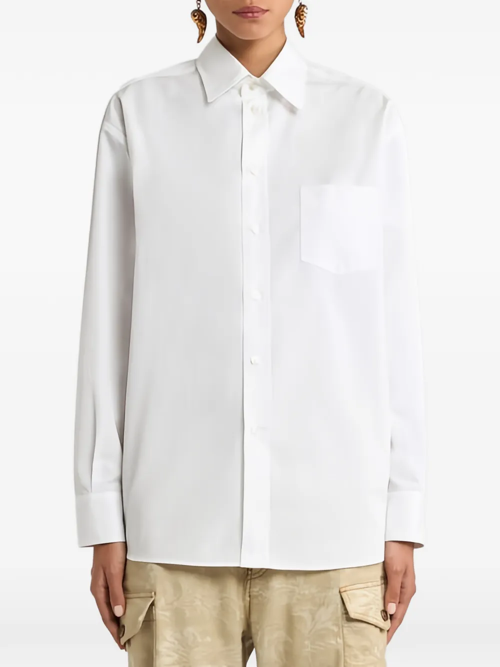 ETRO chest-pocket shirt - White