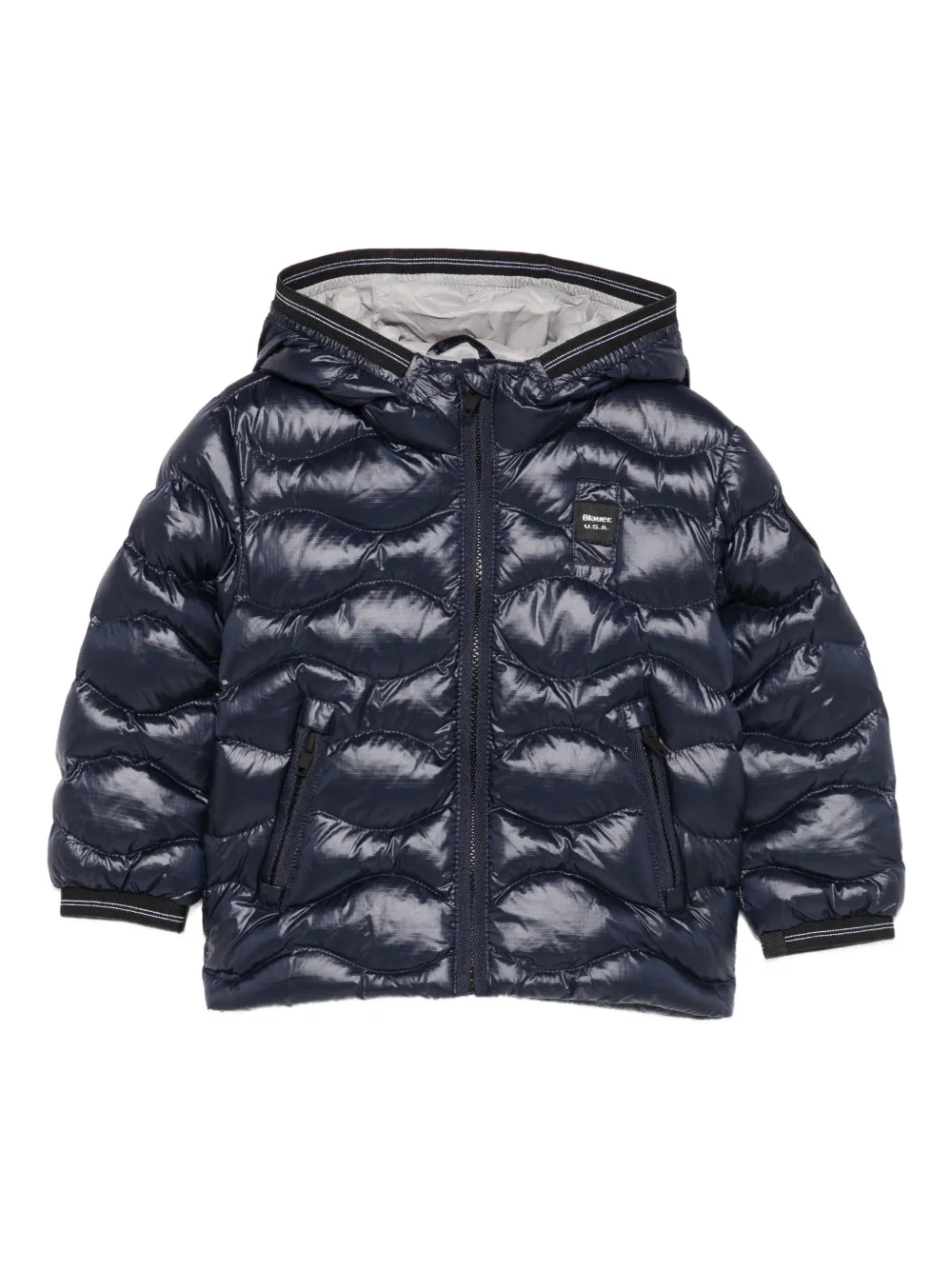 Blauer hooded quilted jacket | Blue | Image 1