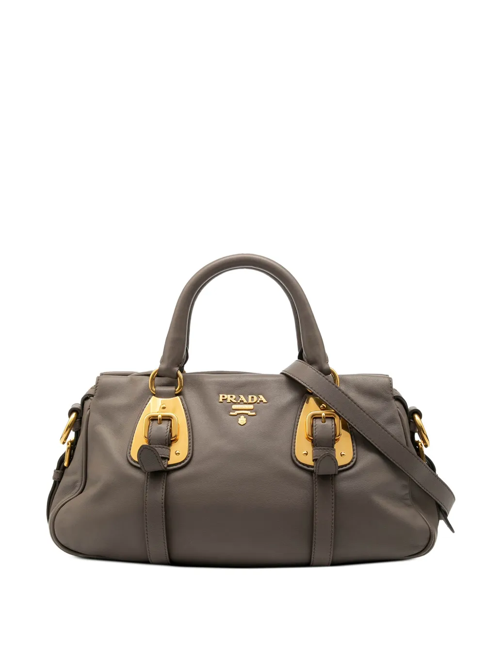 Prada Pre-Owned 2010-2025 Soft Calfskin Shopping satchel | Grey | Image 1