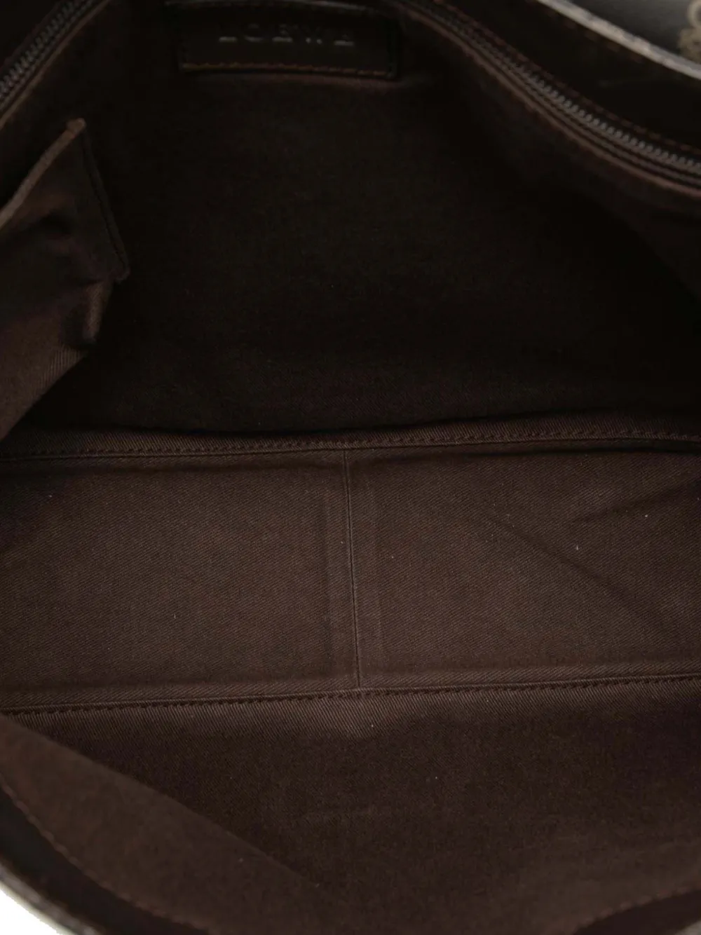 Pre-owned Loewe 2010-2025 Anagram Coated Canvas Flap Crossbody Bag In Brown