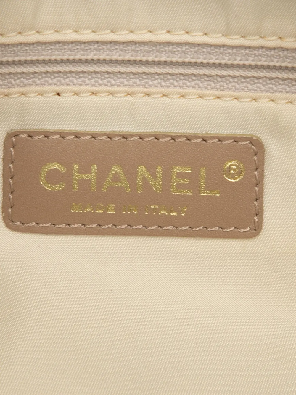 Pre-owned Chanel 2003-2004 New Travel Line Nylon Handbag In Brown