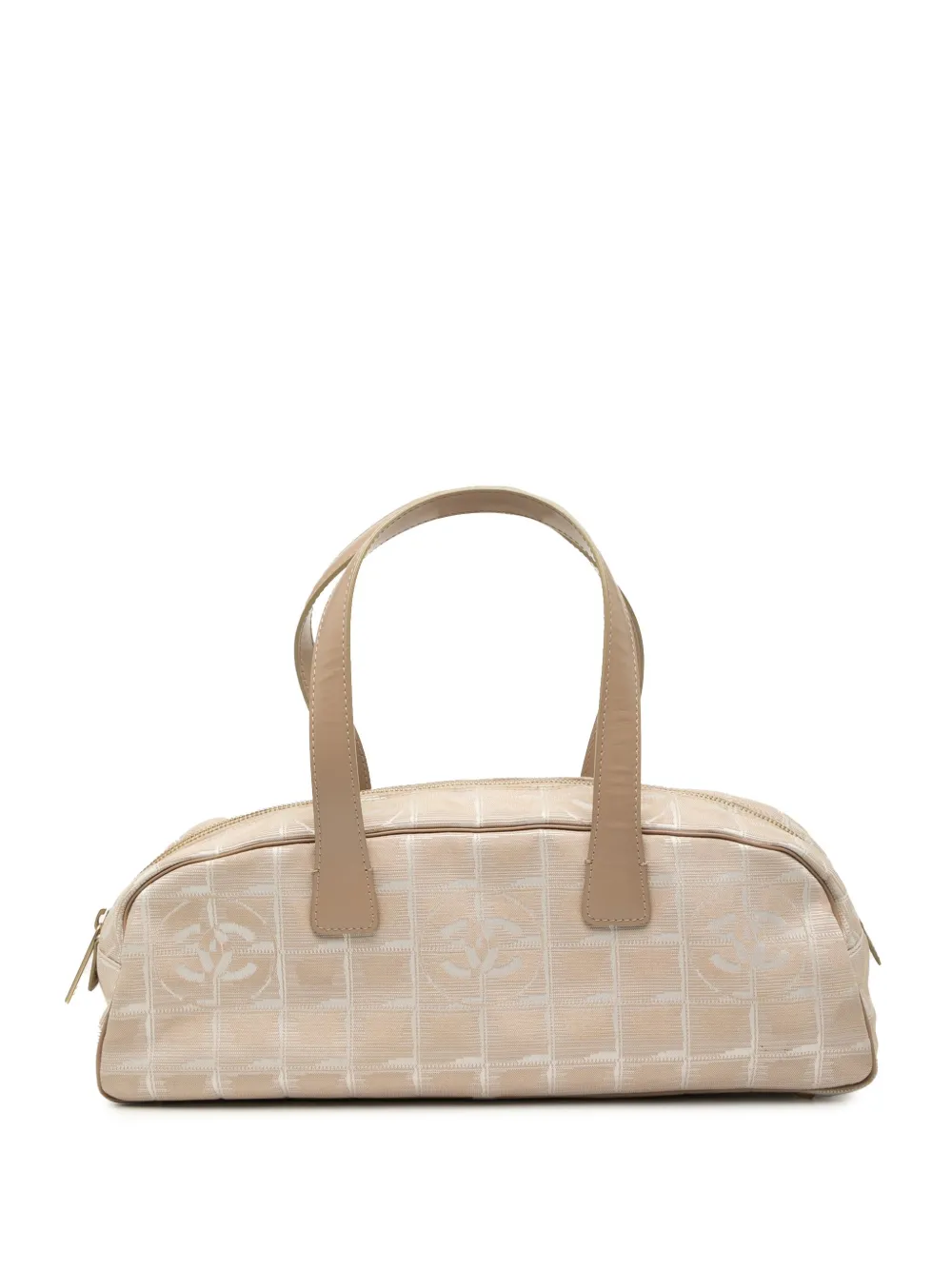 CHANEL Pre-Owned 2003-2004 ニュー トラベル ライン ナイロン ハンドバッグ - ブラウン CHANEL Pre-Owned 2003-2004 ニュー トラベル ライン ナイロン ハンドバッグ - ブラウン