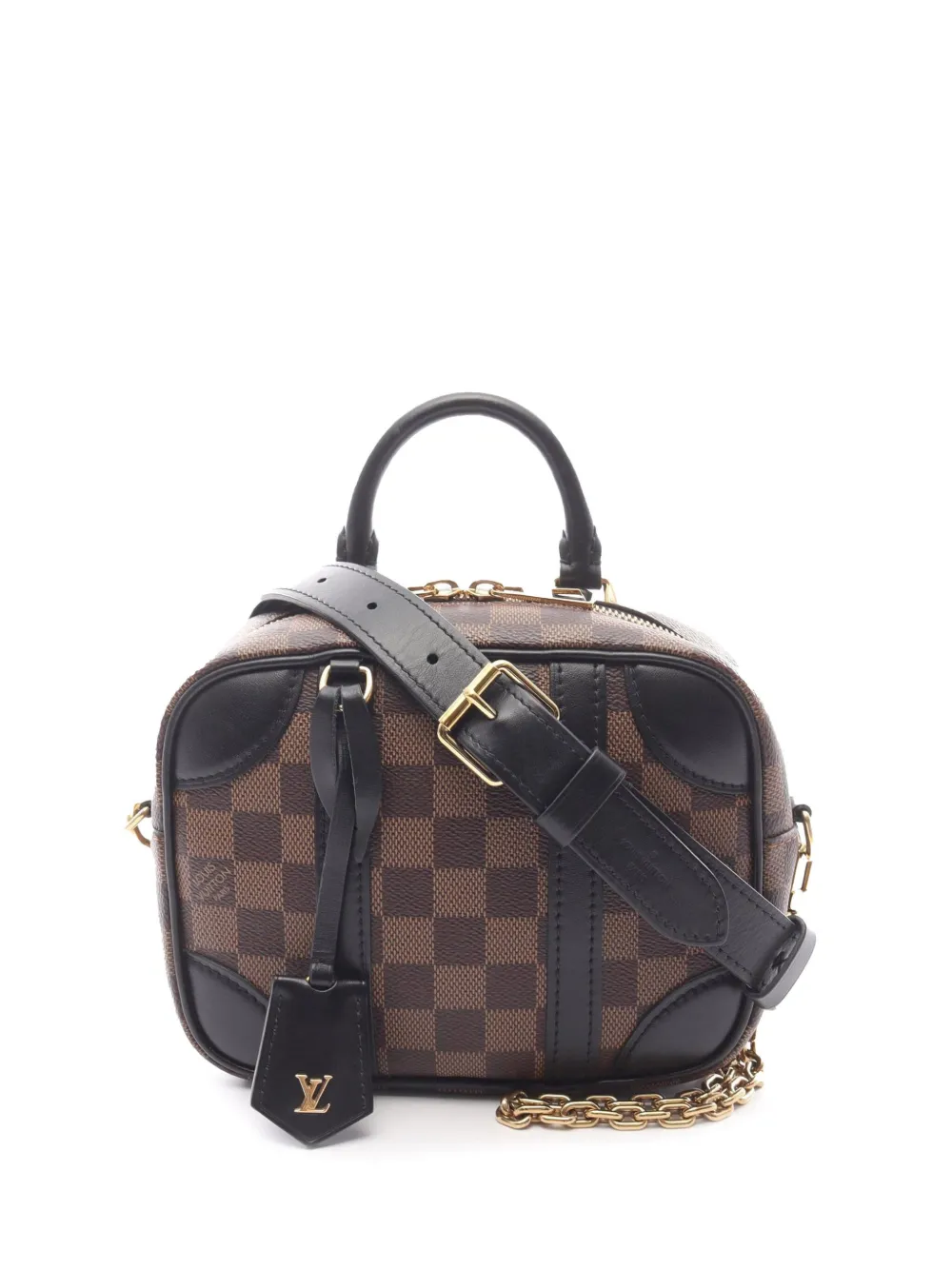 Louis Vuitton Pre-Owned 2021-2025 ダミエ エベヌ ヴァリゼット スープル BB サッチェルバッグ - Louis Vuitton Pre-Owned 2021-2025 ダミエ エベヌ ヴァリゼット スープル BB サッチェルバッグ -