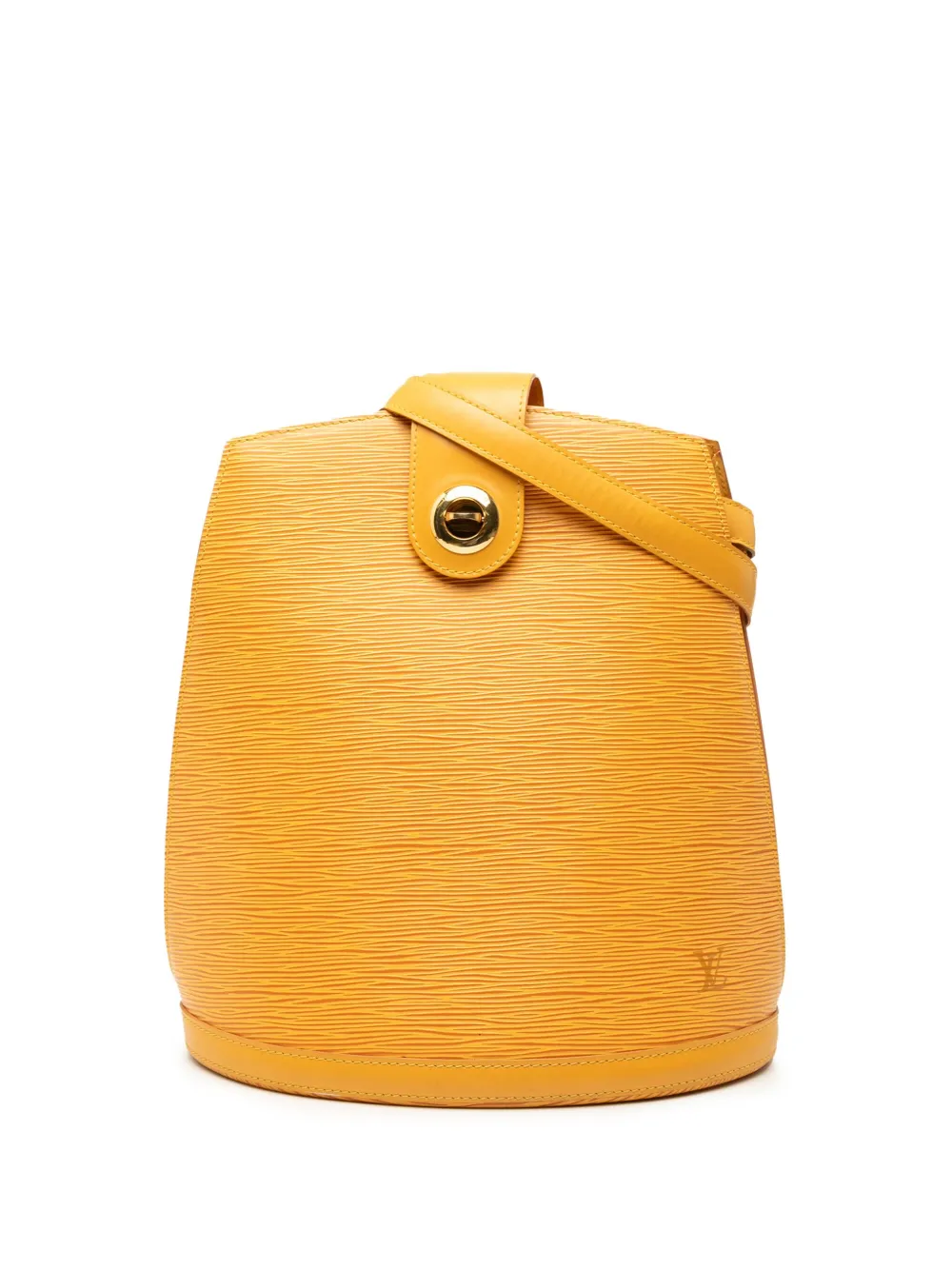 Pre-owned Louis Vuitton 1996 Epi Cluny Shoulder Bag In Yellow