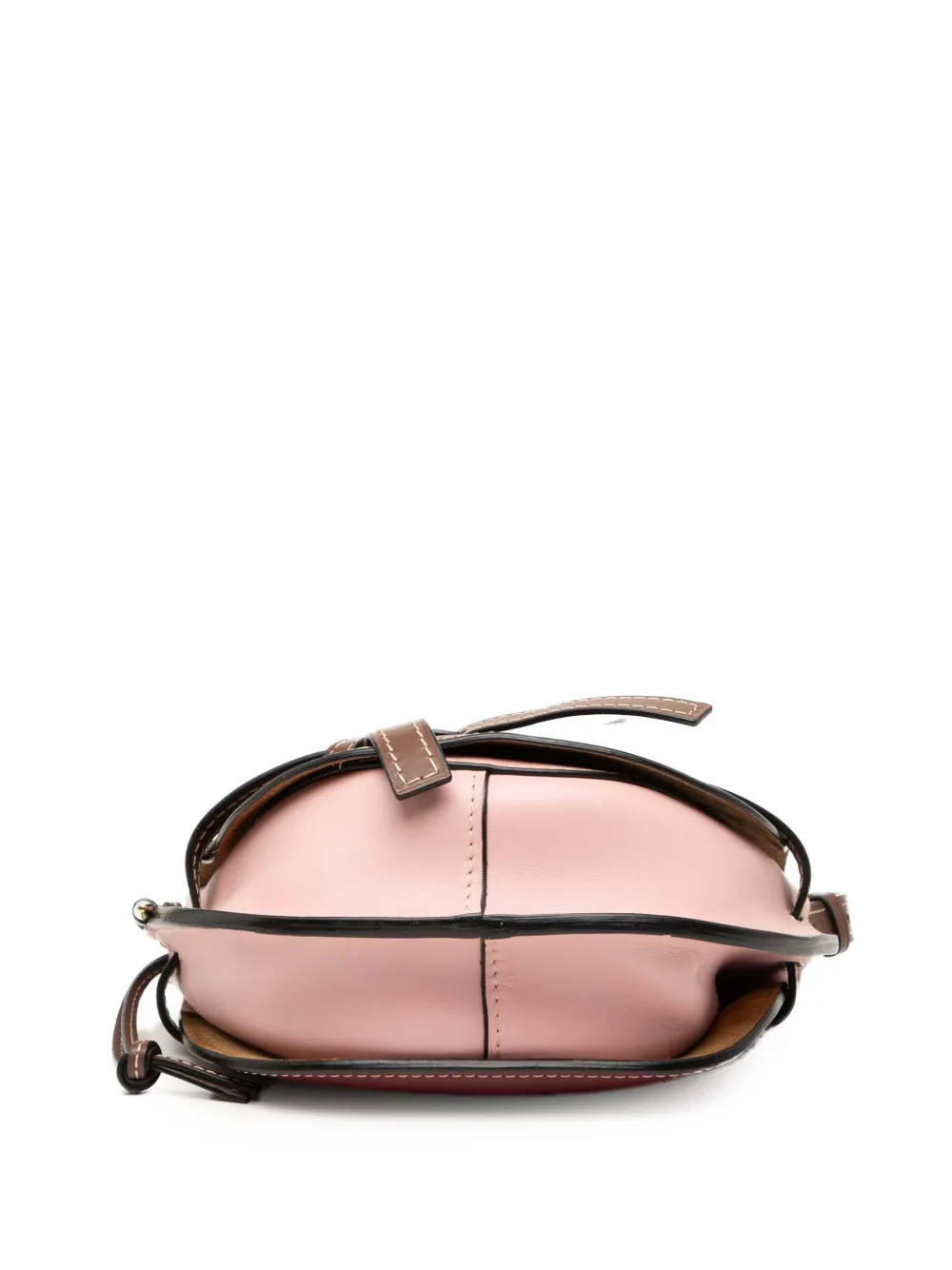 Click to view more detailed imagery on our partner's website Pre-owned Loewe 2010-2025 Small Tricolor Leather Gate Crossbody Bag In Red