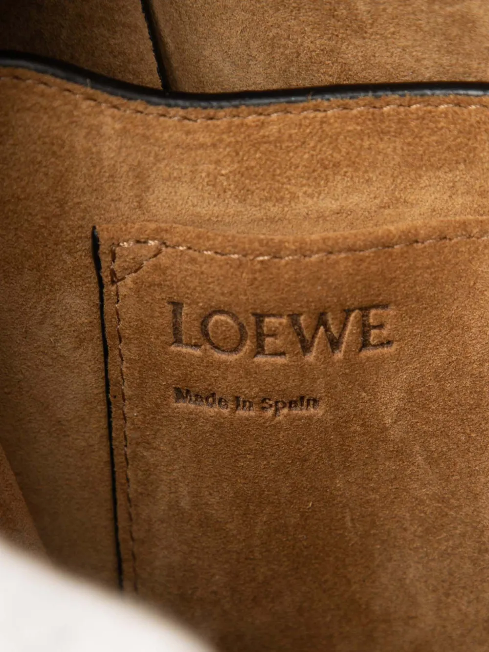 LOEWE Pre-owned 2010-2025 Small Tricolor Leather Gate Crossbody Bag In Red