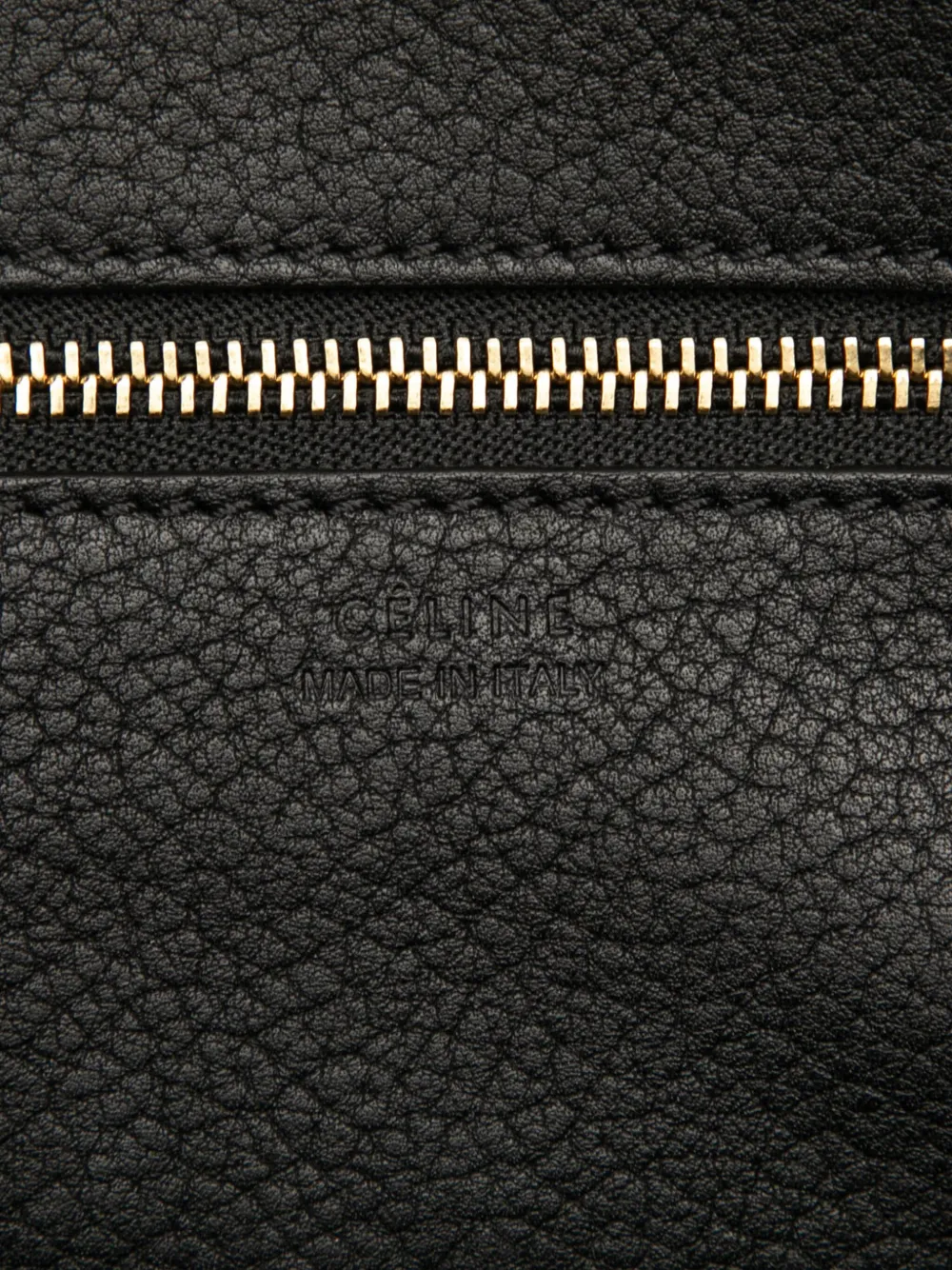 CELINE Pre-owned 2015 Medium Grained Calfskin Tie Knot Tote Bag In Black