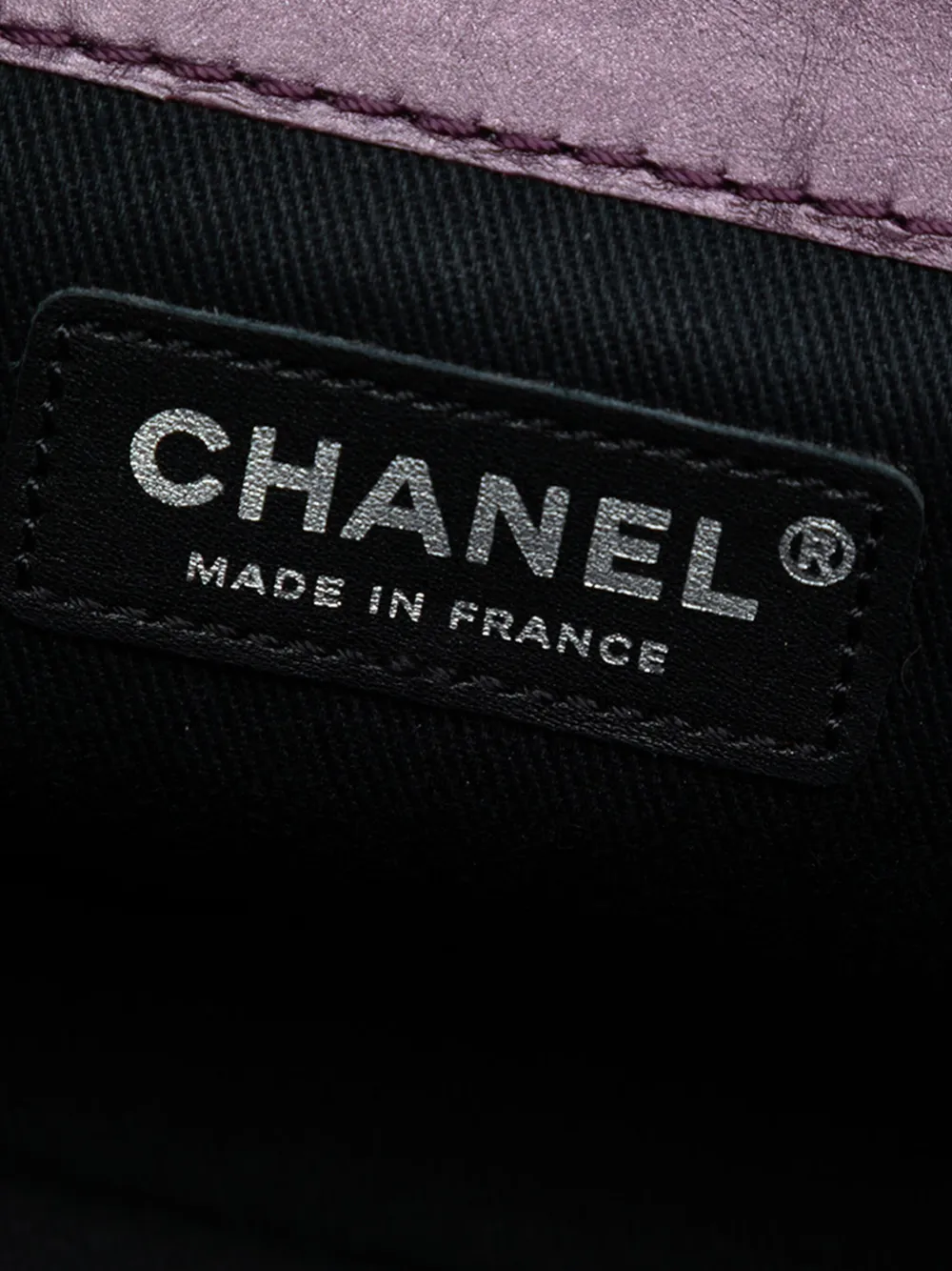 Pre-owned Chanel 2012-2013 Small Bicolor Quilted Aged Calfskin Lady Pearly Flap Crossbody Bag In Purple