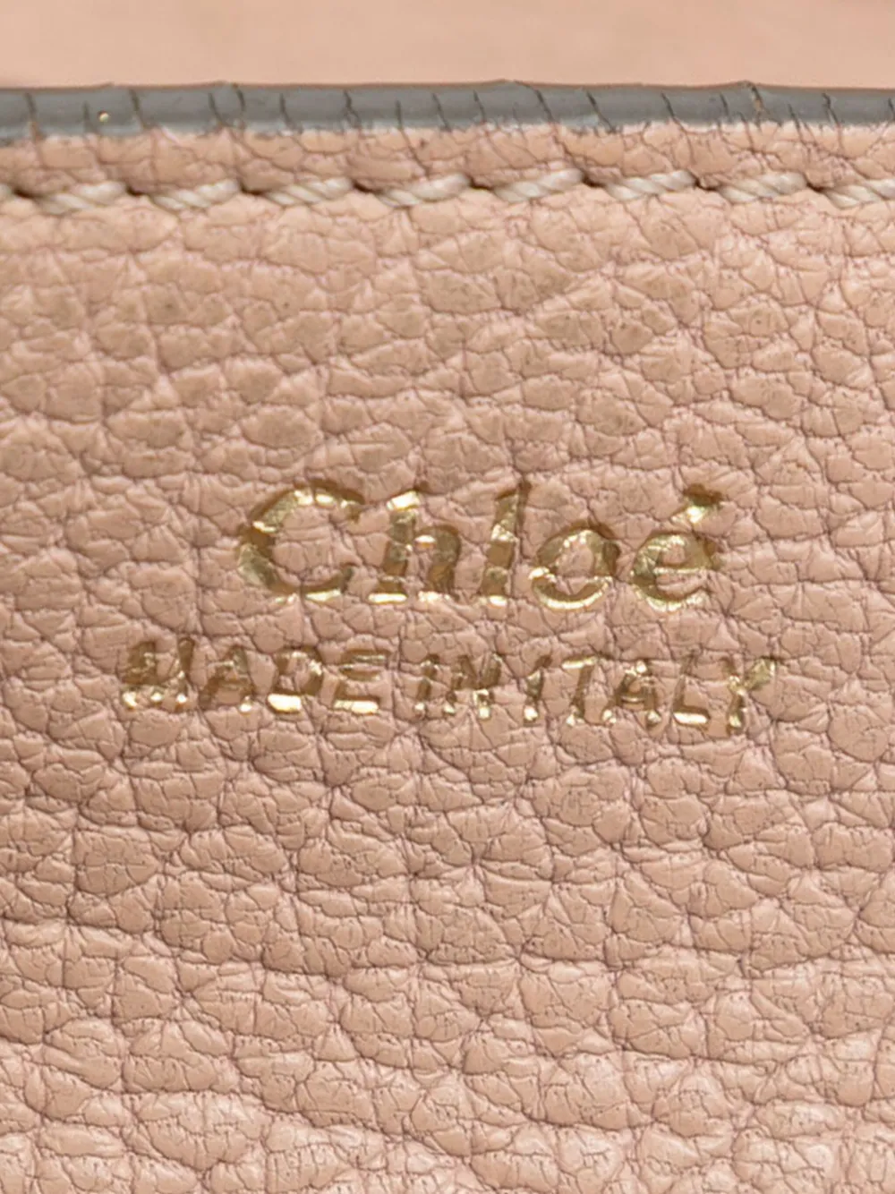 Pre-owned Chloé 2015 Mini Grained Lambskin Drew Crossbody Bag In Brown