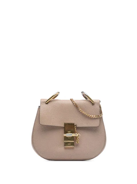 Chloé Pre-Owned Borsa a tracolla Drew mini in pelle di agnello pieno fiore 2015