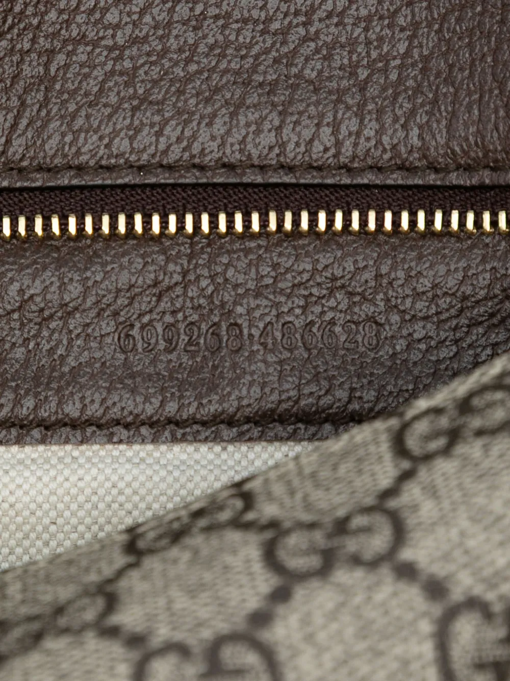 Pre-owned Gucci 2016-2025 Small Gg Supreme Blondie Chain Satchel In Brown