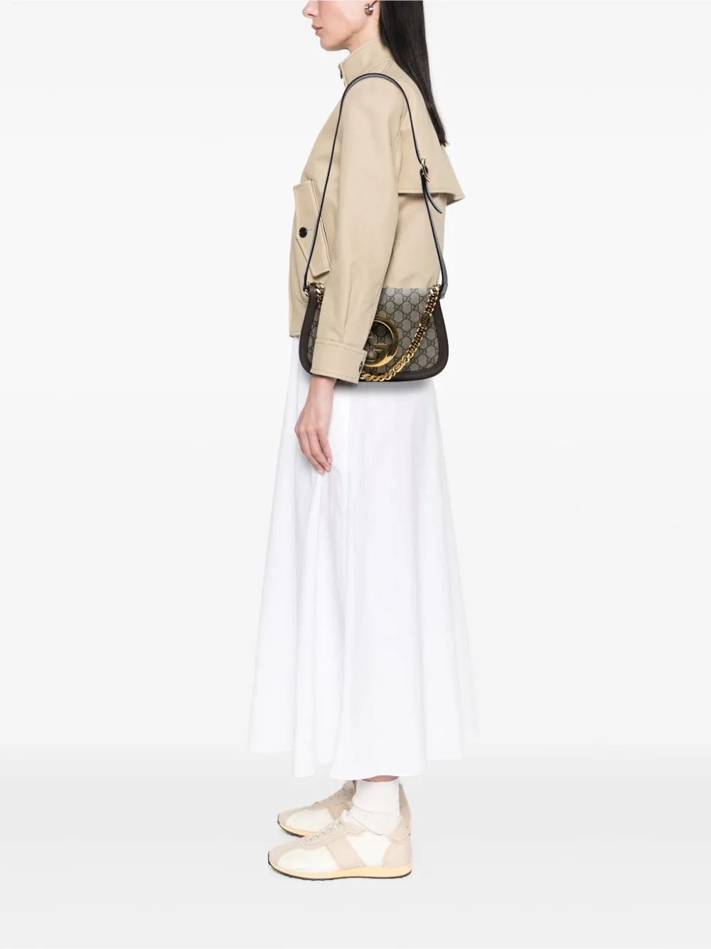 Gucci Pre-Owned Borsa a tracolla Blondie piccola in tessuto GG Supreme con catena 2016-2025 | Pre-owned | Image 2