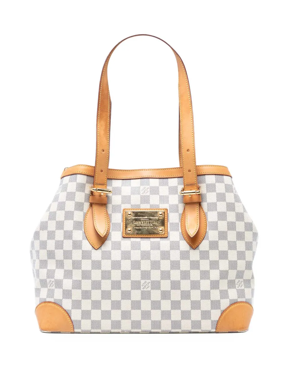 Louis Vuitton Pre-Owned 2000-2020 ダミエ アズール ハムステッド MM トートバッグ - ホワイト Louis Vuitton Pre-Owned 2000-2020 ダミエ アズール ハムステッド MM トートバッグ - ホワイト