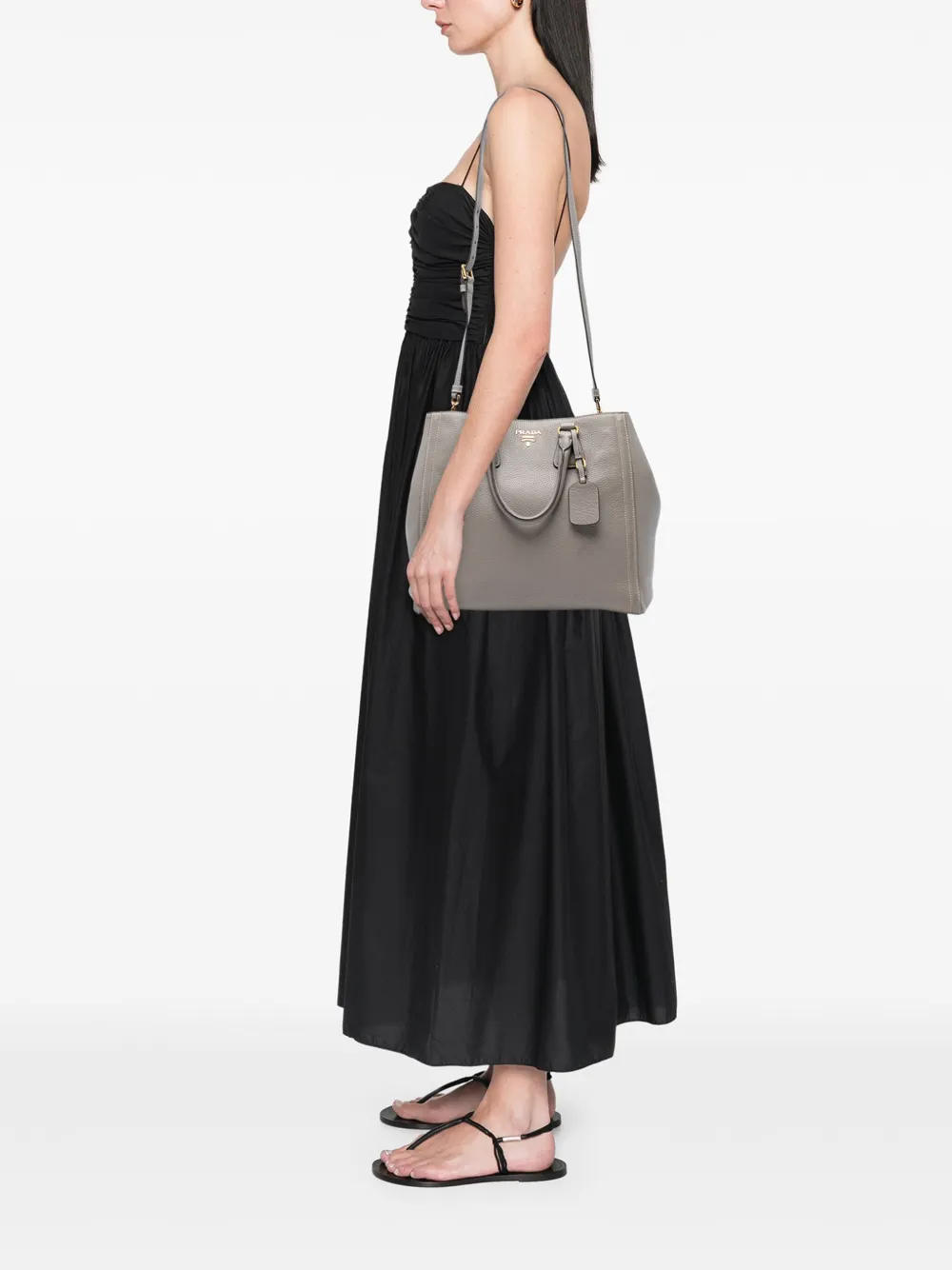 Prada Pre-Owned 2000-2025 Vitello Daino Open Convertible Tote satchel | Pre-Owned | Image 2